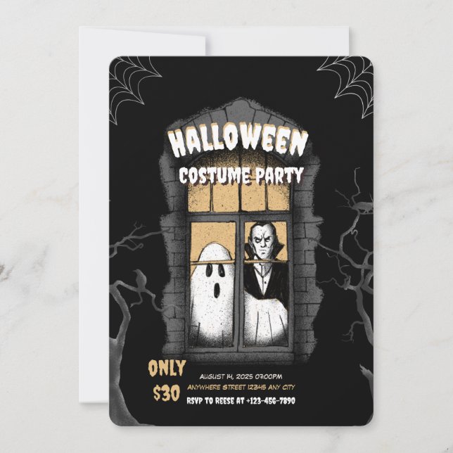 Haunted House Costume Party Invitation (Front)