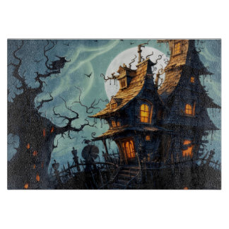 Haunted House  Cutting Board