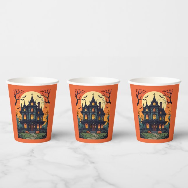 Haunted House - Devils Dead End Paper Cups (Multi)
