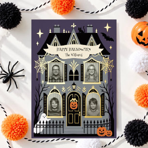 Haunted House Family Photo Halloween