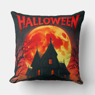 Haunted House Full Moon Cushion