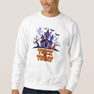 Haunted house fun for Halloween treats! Sweatshirt