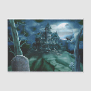 Haunted House Graveyard Tissue Paper