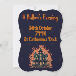 Haunted House Hallowed Evening Invitation