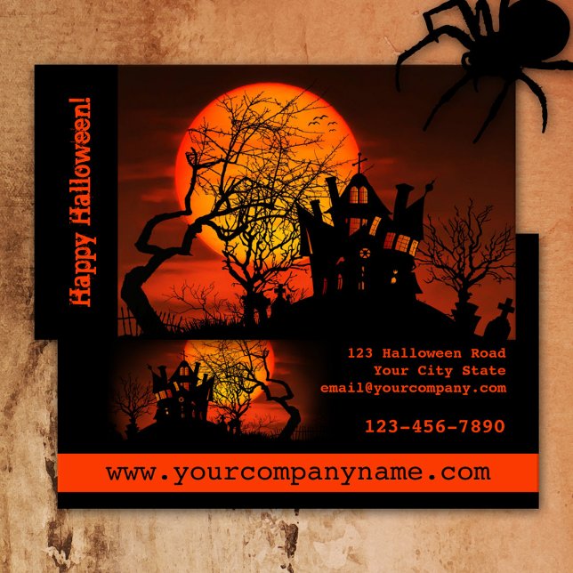 Haunted House Halloween Business Card (Creator Uploaded)