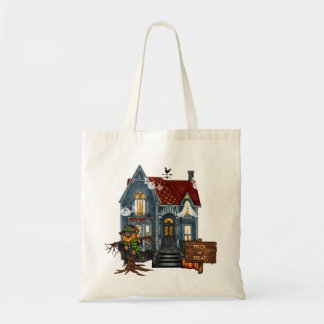 Haunted House Halloween Candy Tote Bag