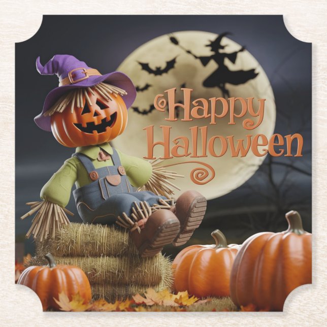 Haunted House Halloween Coaster (Front)