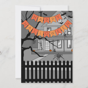 Haunted House Halloween Invitation
