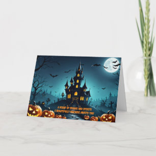 Haunted House Halloween Invitation - Full Moon!