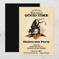 Haunted House Halloween Invitations