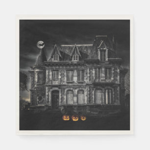Haunted House Halloween Napkin