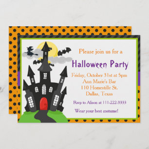 Haunted House Halloween Party Invitation