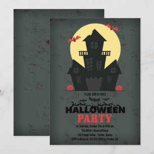 Haunted House Halloween Party Invitation