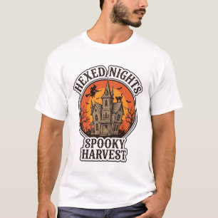 Haunted House Halloween Shirt Vintage Engraving De