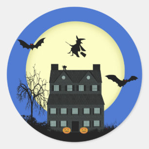 Haunted House Halloween Stickers