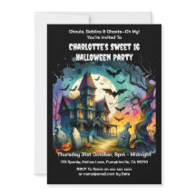 Haunted House Halloween Sweet 16 Birthday Party