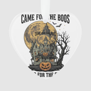 Haunted House Halloween Vintage Engraving Spooky T Ornament