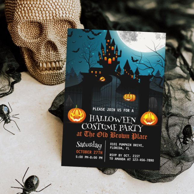 Haunted House Invitation Halloween Costume Party  (Creator Uploaded)