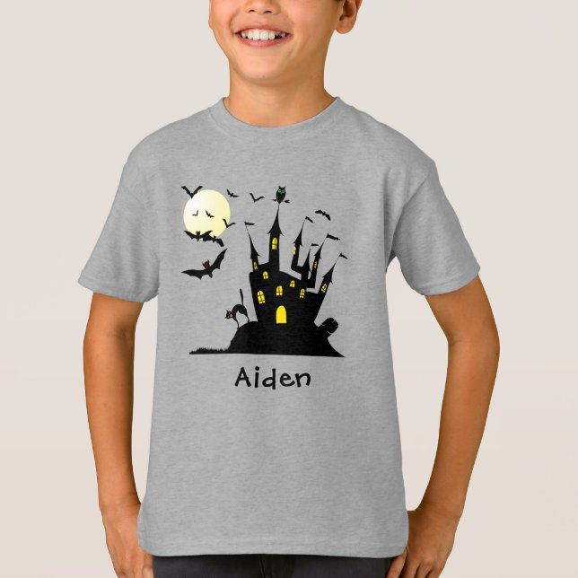 Haunted House Monogrammed T-Shirt (Front)