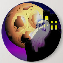 Haunted House, Moon and Ghost