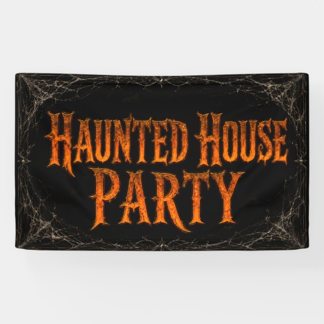Haunted House Party Banner (Horizontal)