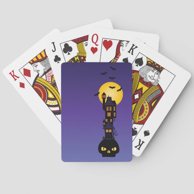 Haunted House Playing Cards (Back)