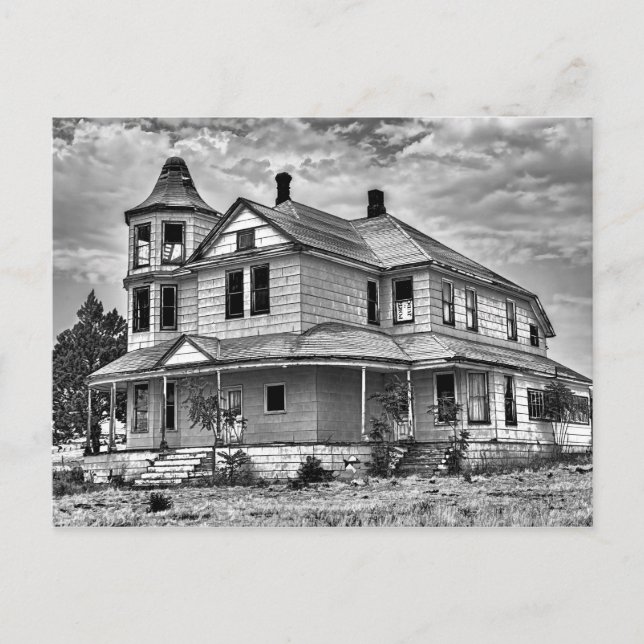 HAUNTED HOUSE POSTCARD (Front)