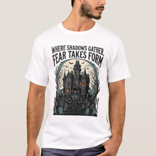 Haunted House Quote Shirt Vintage Gothic Cemetery