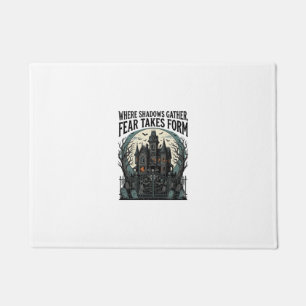 Haunted House Quote Shirt Vintage Gothic Cemetery Doormat