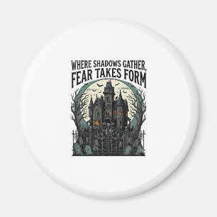 Haunted House Quote Shirt Vintage Gothic Cemetery  Magnet