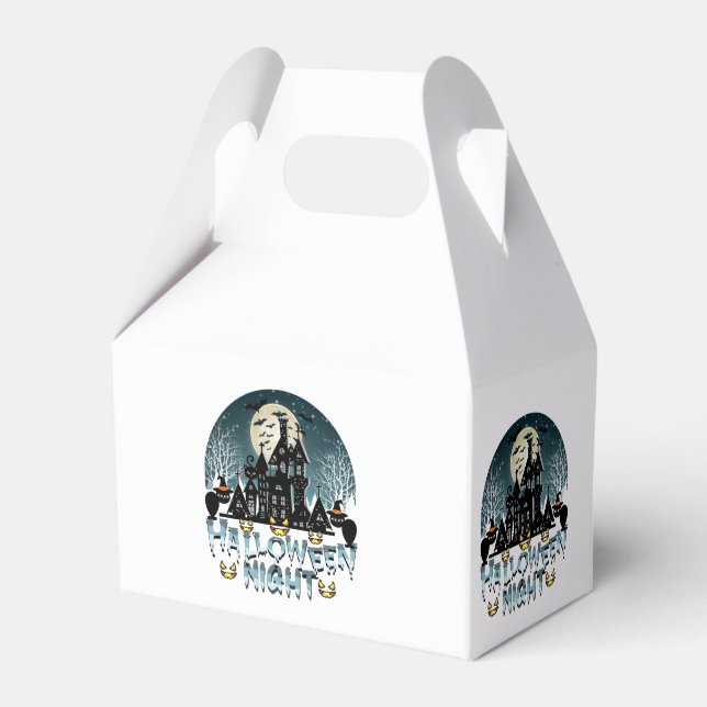Haunted House, Scary Halloween Night Favour Box (Front Side)