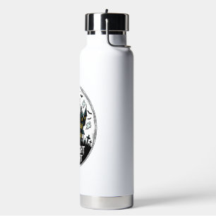Haunted House Shirt Scary Night Halloween Vector_1 Water Bottle