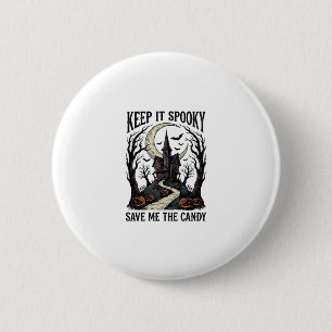 Haunted House Shirt Vintage Halloween Engraving Ar 6 Cm Round Badge