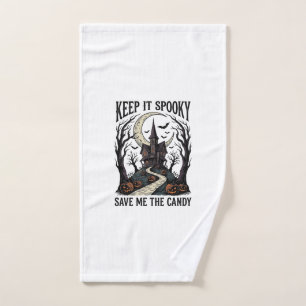 Haunted House Shirt Vintage Halloween Engraving Ar Hand Towel