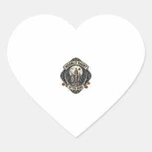 Haunted House Shirt Vintage Halloween Moon Witch D Heart Sticker