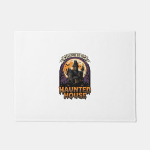 Haunted House Shirt Vintage Halloween Welcome Desi Doormat