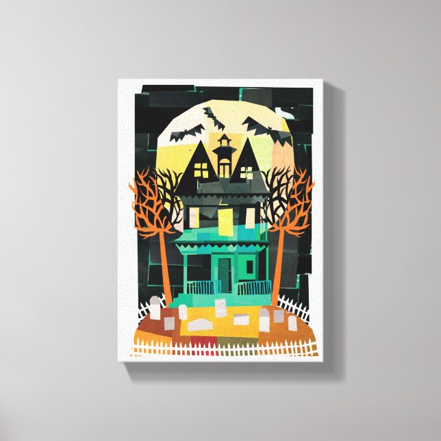 Haunted House Spooks Canvas Print (Front)