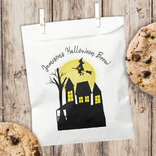 Haunted House Spooky Halloween Custom Favour Bags