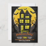 Haunted House & Spooky Trees Halloween Party  Invitation<br><div class="desc">customise for any event</div>