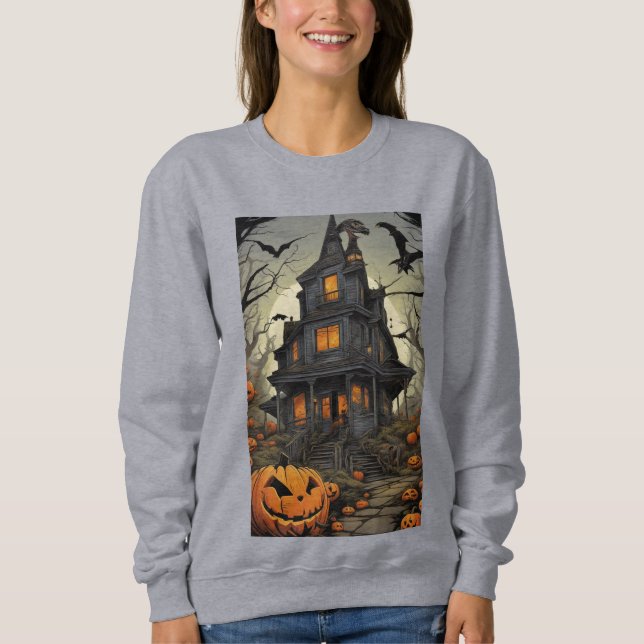 Haunted house sweatshirt (Front)