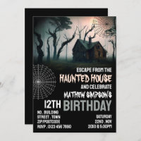Haunted House Theme, Escape Room, Birthday Party