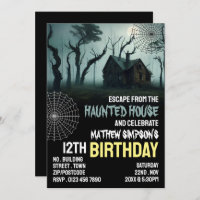 Haunted House Theme, Escape Room, Birthday Party