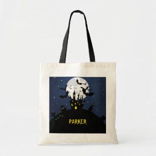 Haunted House Trick or Treat Tote Bag