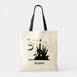 Haunted House Trick or Treat Tote Bag