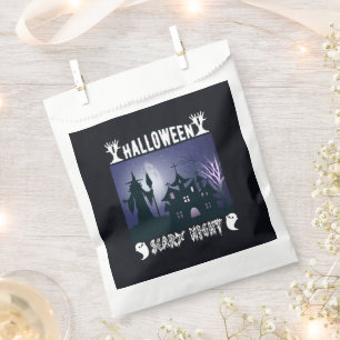 Haunted House Witch Ghost Happy Halloween Favour Bags