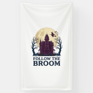 Haunted House Witch Shirt Vintage Halloween Engrav Banner