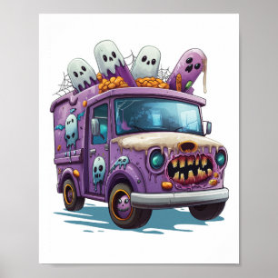Haunted Ice Cream Truck Poster