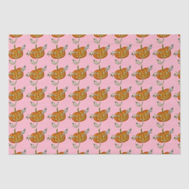 haunted jack o lantern tissue paper (Front)