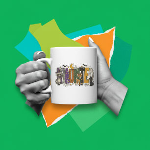 Haunted Letter Block Coffee Mug