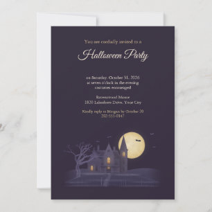 Haunted Manor Halloween Party Invitation